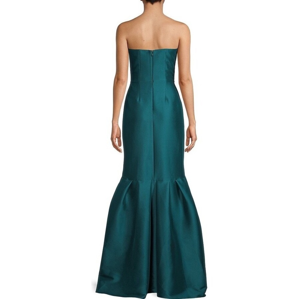 Sachin + Babi Teal Strapless Gown - Picture 5 of 8